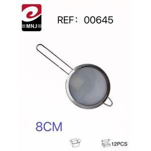 Colador de Aceite Metálico de Doble Capa Eficiente con Borde Ancho de 8 cm y Asa de Acero Inoxidable - Product Image 1