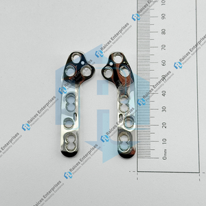 Placas de Bloqueo TPLO de Alta Calidad de 3.5mm, Tamaño Pequeño, Juego de 2 Piezas, Precontorneadas, Estilo Voi 316L para Cirugía Veterinaria en Gatos y Perros - Product Image 6
