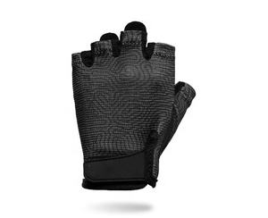Guantes de nailon de medio dedo personalizados para gimnasio, ciclismo y entrenamiento físico, guantes de entrenamiento de levantamiento de pesas con agarre de cuero elástico - Product Image 2