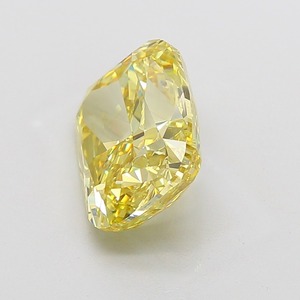 Diamant de laboratoire certifié IGI 7,02 carats Jaune vif fantaisie Clarté VVS2 Polissage EX Forme coussin Fournisseur B2B Pierre non montée - Product Image 3