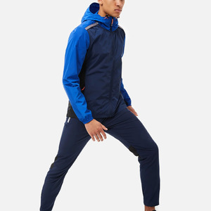 2026 Custom Men's High Quality Print Windbreaker Jacket Shell <b>White</b> Blue Solid Men's Quick Dry Street Wear Custom <b>Tracksuit</b> - Product Image 5