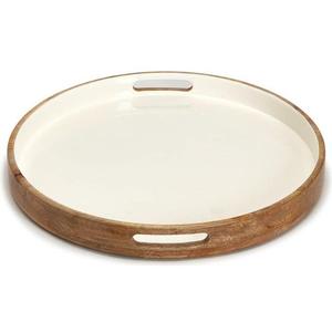 Plateau de service en bois moderne de qualité supérieure Decor Impex M-680, grand plateau de service avec poignée pour fruits, aliments, cadeaux - Product Image 2