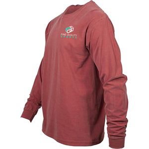 T-shirt pour homme à manches longues, col rond, surdimensionné, de haute qualité, avec impression de broderie personnalisée, logo, vente en gros - Product Image 5