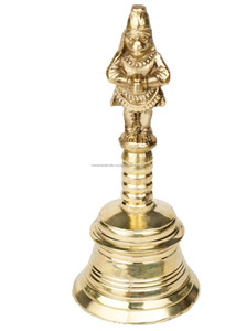 Campana de mano de latón Ghanti para Pooja Bell Pure Brass Ganti Bell Temple Mandir Home Gifts - Product Image 3