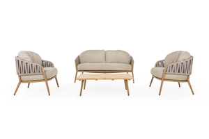 CALISTA Durable Rope Outdoor <b>Sofa</b> <b>Set</b> with Modern Design and Quick-Dry Cushions for Hotel and Villa Projects - Product Image 2