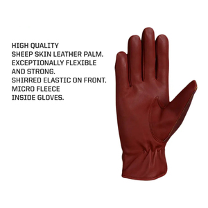 Gants en cuir d'hiver personnalisés OEM de haute qualité pour hommes et femmes, coupe-vent, chauds et tendance, pour les sports de plein air et la conduite - Product Image 3