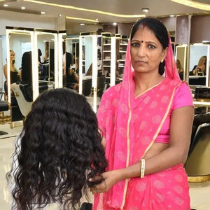 Extensions de cheveux humains vierges indiens en vrac 100% naturels Style ondulé en gros de la fabrication de temple Cheveux humains - Product Image 4