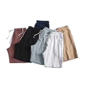 2025 nouveau Design coton Gym sweat Shorts pour hommes personnalisé en relief Logo solide motif sport entraînement course athlétique Shorts - Product Image 6