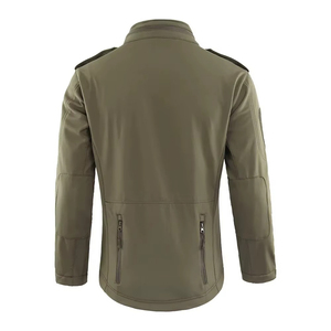 Outdoor Tactical Jacket <b>Men's</b> 1/4 Zip Stand Collar 100% Cotton Long Sleeve Oversized <b>Pullover</b> Custom Sportswear Tactical Jacket - Product Image 6