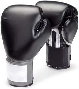 Professional Synthetic Leather Heavy Duty Boxing Gloves Hook-and-Loop Closure Moisture Wicking Adjustable <b>Wrist</b> <b>Strap</b> for Unisex - Product Image 1