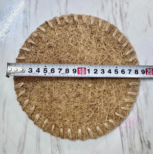Sous-verre en fibre naturelle de noix de coco, fait main, hautement absorbant, pour tasses à thé, café, verres et théières - Product Image 4