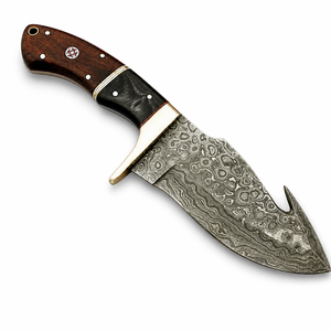 Cuchillo Skinner Jexmoo Personalizado Hecho a Mano de Acero de Damasco de Alta Calidad de 9 Pulgadas con Mango Elegante y Funda de Cuero para Uso en Exteriores, Ideal para Regalo - Product Image 3