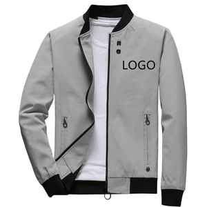 FITME SPORTS Customization Vintage <b>Pilot</b> Bomber <b>Jacket</b> Waterproof Windbreaker Polyester/Cotton Plus Size Men's Stand Collar - Product Image 3