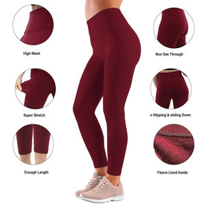 Leggings de Yoga Personalizados de Cintura Alta para Mujer, Control de Abdomen, Moldeadores, Sólidos, Largos, Sin Costuras - Product Image 4