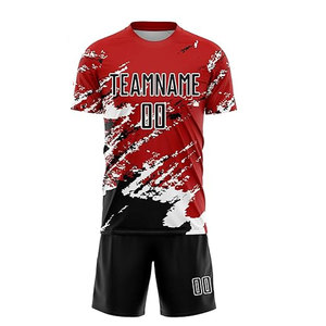 Prix de gros en stock, uniforme de football pour hommes en sublimation, logo personnalisé, créez votre propre uniforme de football en sublimation - Product Image 3