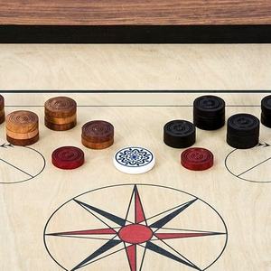 Tablero de Carrom Profesional de Madera, Tableros de Carrom de la Mejor Calidad, Resistentes al Agua, Duraderos, Personalizados, Juguetes Físicos, Juegos Familiares para Interiores - Product Image 3