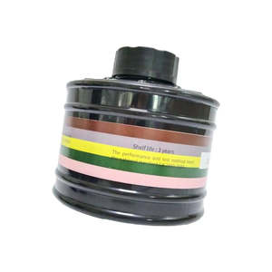 Masque à gaz en gros, cartouche filtrante à simple cartouche de 40 mm, cartouche filtrante à charbon actif, peinture industrielle par pulvérisation, fumée - Product Image 1