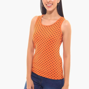 Nuevo Diseño, Venta al por Mayor, Logotipo Personalizado, Ropa de Verano para Mujer, Transpirable, Camiseta Deportiva para Chicas, Camiseta sin Mangas de Algodón Orgánico para Mujer - Product Image 3