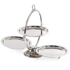 Soporte de Pastel de Metal Hecho a Mano, Ecológico y de Lujo, de 3 Niveles, Exhibidor de Cupcakes, Soporte para Servir Postres, Decoración de Mesa para Bodas y Fiestas - Product Image 1