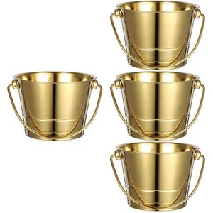 Cubo de hielo de latón de primera calidad con tapa y pinzas, juego completo para enfriar vino y champán, solución elegante para entretenimiento. - Product Image 6