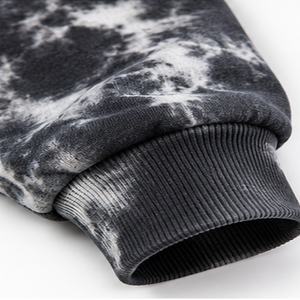 Sudadera Tie Dye Lavada de Forro Polar Cepillado Contemporáneo con Cuello Redondo, Fabricante OEM de Prendas, Ropa Cómoda y de Moda Casual - Product Image 4
