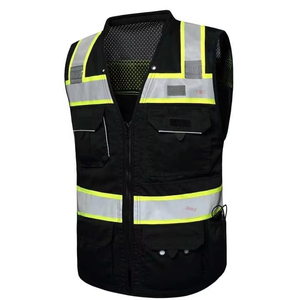 Wholesale High Quality Reflective Tape <b>Safety</b> Vest <b>Roadway</b> Labor <b>Safety</b> Vest Reflective Vest for Women and Men's Work Wear - Product Image 5