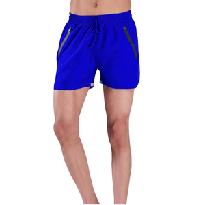 <b>Men's</b> <b>Red</b> Quick Dry Knitted <b>Shorts</b> With Drawstring Waist And Side Pockets Casual Sport Style - Product Image 2