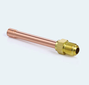 Unión de Latón para Condensador de 1/4, Tubo de Cobre de 8 cm, 23G, 7/16-20 SAE 45 °   Accesorio de Refrigerante de CA Soldado Flare 950PSI, India - Product Image 6