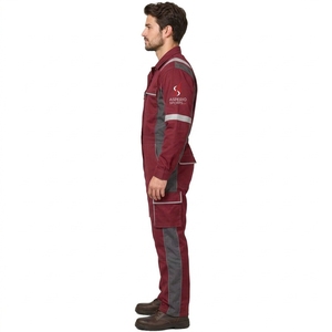 Overol de Seguridad Reflectante, Traje de Trabajo de Poliéster Resistente, Diseño de Alta Visibilidad, Ropa de Trabajo Transpirable, OEM - Product Image 4