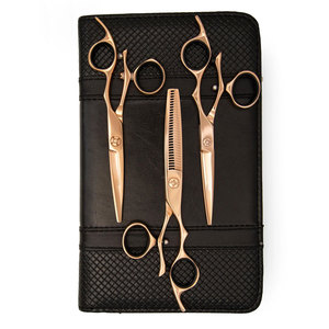 Tijeras de Corte de Pelo Giratorias Ergonómicas de Primera Calidad en Oro Rosa, Tijeras de Peluquería con Rotación para el Pulgar - Product Image 4