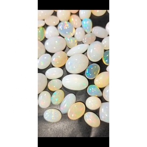 High Quality Wholesale Loose Gemstone Cabochon Natural Ethiopian Opal Polished Full Fire Gems Healing Stone For Jewelry Making - Product Image 2