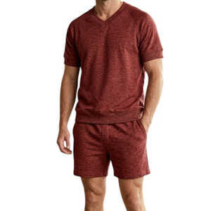 Shorts en coton uni pour homme, taille élastique, confortables, légers, respirants, décontractés, pour l'été, à porter au quotidien, shorts doux - Product Image 1