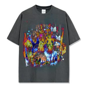 Camiseta personalizada de doble capa sin mangas Boxy Fit para hombre, ropa de calle de verano con estampado de pantalla de hojaldre recortada Boxy Fit - Product Image 6