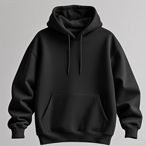 Sudadera ligera y transpirable con capucha, 100% algodón, forro polar grueso premium, estilo oversized, personalizada para hombre. - Product Image 2