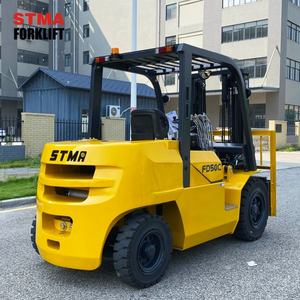 העליון סטמה מותג גדול 5 טון 6ton מלגזה סולר משאית הרמת גובה 3000 מ "מ עד 6500 מ" מ למכירה בניית מזלג בנייה - Product Image 5