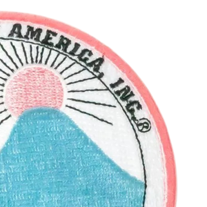 Patch brodé rose et bleu à coudre ou thermocollant, badge appliqué pour vestes, sacs à dos, chapeaux, uniformes, accessoires vestimentaires, cadeau, décoration - Product Image 4