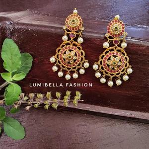 18K Gold Plated Stud and Hoop Earrings Set Circle Number Design Stainless Steel - Product Image 1