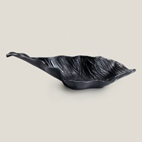 Plateau artisanal en métal argenté de luxe personnalisé, décoration d'intérieur, feuille d'aluminium pour cadeau, motif de Thanksgiving pour le salon