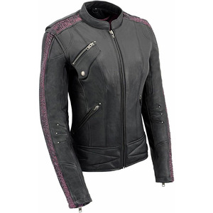 Veste en cuir embossé pour femmes SAMROZ SPORTS - Product Image 1