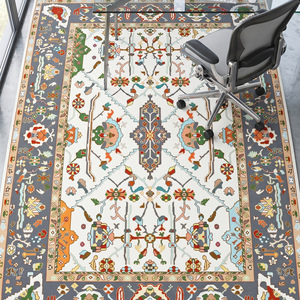 Alfombra Clásica de Lana Anudada a Mano de Primera Calidad, Multicolor, Tradicional Persa con Medallón Floral, Pelo Plano, para Sala de Estar y Dormitorio - Product Image 2