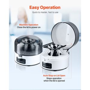 Mini centrifugeuse de laboratoire électrique 3013xg RCFO, rotor 2-en-1, capacité des tubes 0,2/1,5/2 ml, centrifugeuse de laboratoire miniature 3013xg RCFO - Product Image 5