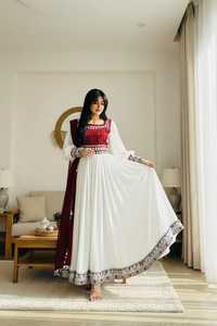 Vestido Afgano Kuchi para Mujer, Vestido Jamawar Kuchi Afgano, Cultura Pashtun, Última Moda 2024, Hecho a Mano, Tribal, Tradicional, Bordado - Product Image 5