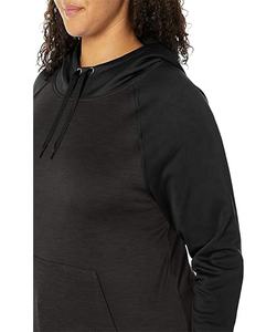 Sweat-shirt à capuche imprimé bouffant en relief pour femmes de taille plus personnalisé du fabricant ensemble de sweatshirt à capuche tricoté badge avant à capuche - Product Image 3