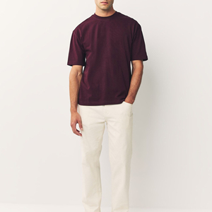 T-shirts à manches courtes pour hommes en gros, 100 % coton/polyester, avec logo personnalisé, vêtements de fitness - Product Image 5