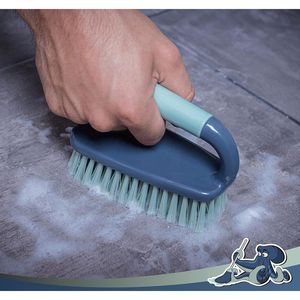 Spazzola per Pulizia con Impugnatura Comoda, Spazzola per Doccia con Setole Rigide e Flessibili per Pulizia di Bagno e Cucina - Product Image 4