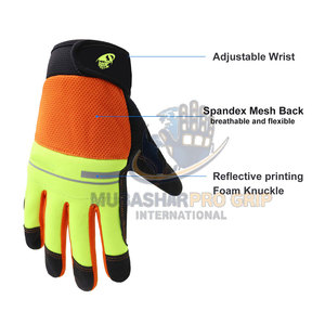 Guantes Mecánicos Premium Resistentes al Calor, Antideslizantes, Duraderos, Transpirables, Diseño en Nailon/Cuero, Opciones Personalizables - Product Image 3
