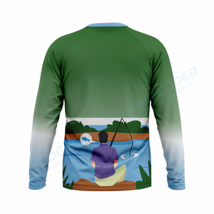 Camisetas de Pesca Transpirables de Secado Rápido con Protección Solar UPF50 para Hombre y Mujer, Diseño Personalizado, Cuello Redondo, Jersey de Manga Larga para Pesca - Product Image 2