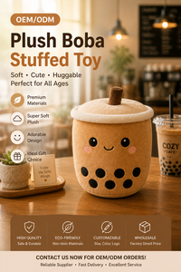 Peluche de Boba, Adorable Muñeco de Peluche de Té de Burbujas, Peluche de Té con Leche Kawaii, Suave y Abrazable, Regalo para Niños y Coleccionistas - Product Image 1