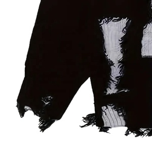 Suéter Desgastado de Nuevo Diseño para Hombre, Ropa Urbana Y2K, Sudaderas Estampadas, Sudaderas Gráficas Holgadas Hechas a Medida - Product Image 5