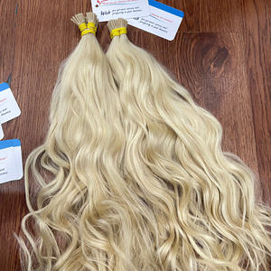 Extensiones de Cabello Humano Ondulado Rubio al por Mayor 2026 - Venta Caliente, con Punta I y Cutícula Alineada, Paquetes de Cabello Ondulado Rubio con Punta I de Queratina - Product Image 5